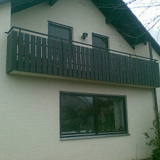 Balkonsanierung und Erstellung Terrasse - vorher